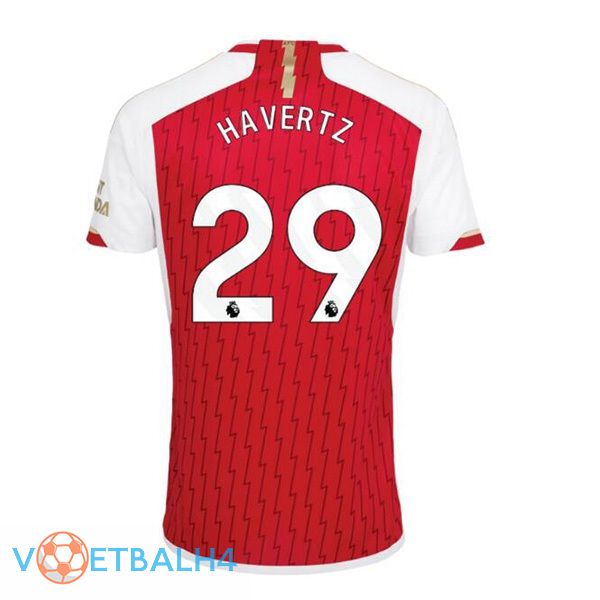 Arsenal (HAgroenteZ 29) thuis voetbal jersey rood wit 2023/2024