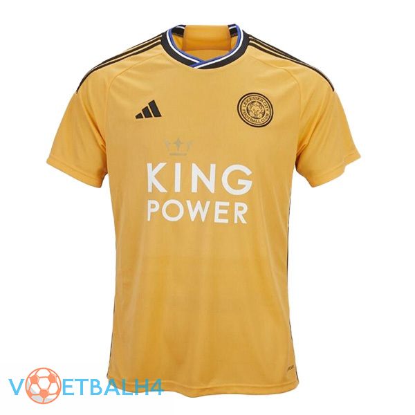 Leicester City derde voetbal jersey geel 2023/2024