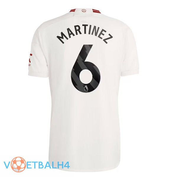 Manchester United (Martinez 6) derde voetbal jersey wit 2023/2024