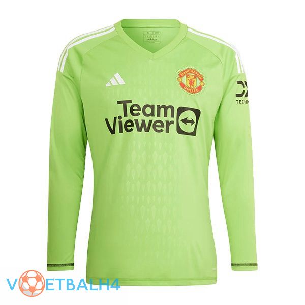 Manchester United doelman voetbal jersey lange mouwgroente 2023/2024