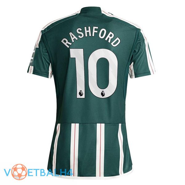 Manchester United (Rashford 10) uit voetbal jersey groente 2023/2024