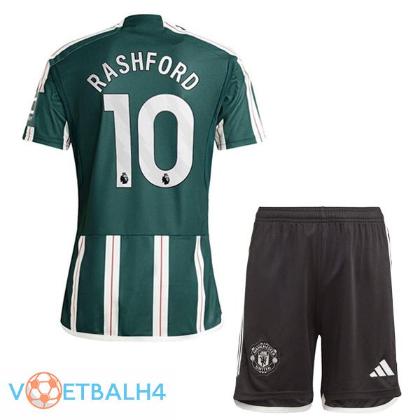 Manchester United (Rashford 10) kinderen uit voetbal jersey groente 2023/2024