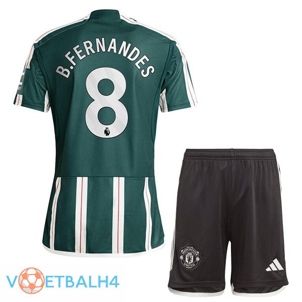 Manchester United (B.Fernandes 8) kinderen uit voetbal jersey groente 2023/2024