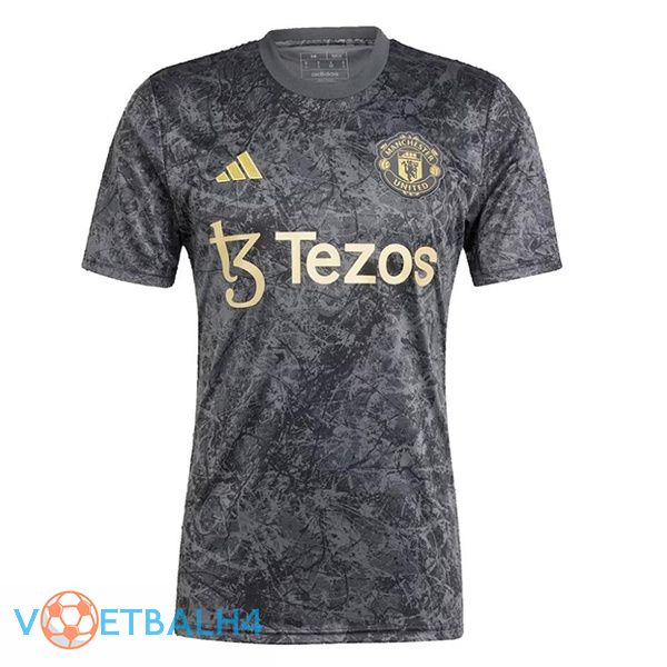 Manchester United voetbal jersey Stone zwart 2023/2024