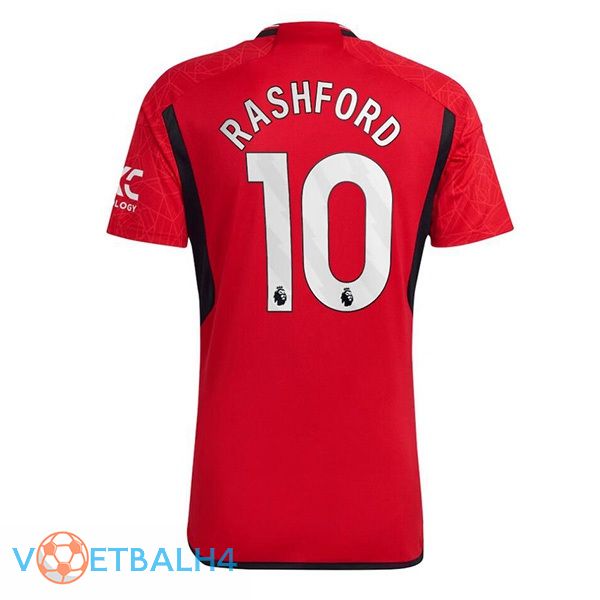 Manchester United (Rashford 10) voetbal jersey thuis rood 2023/2024