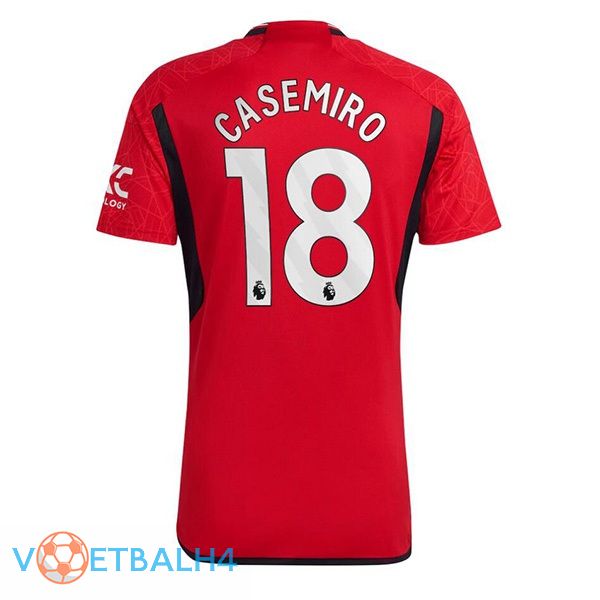 Manchester United (Casemiro 18) voetbal jersey thuis rood 2023/2024