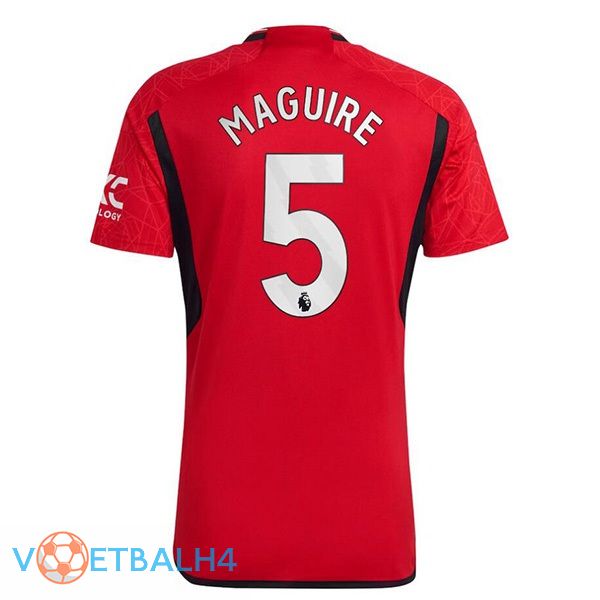 Manchester United (Maguire 5) voetbal jersey thuis rood 2023/2024