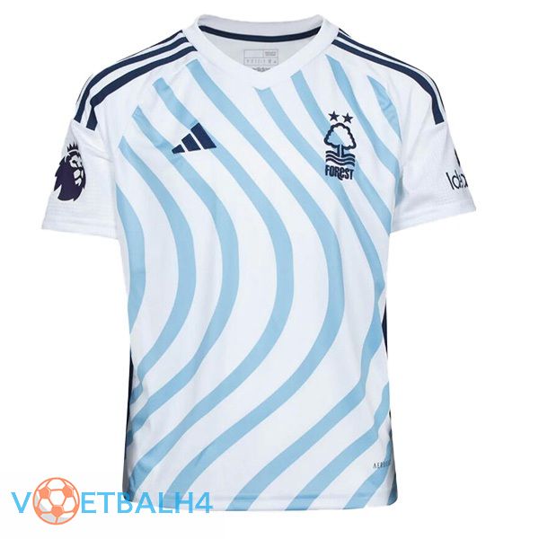 Nottingham Forest uit voetbal jersey blauw wit 2023/2024