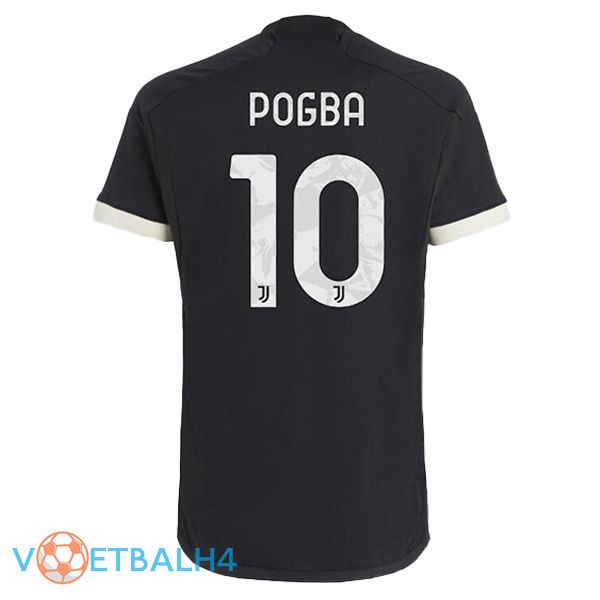 Juventus (POGBA 10) derde voetbal jersey zwart 2023/2024