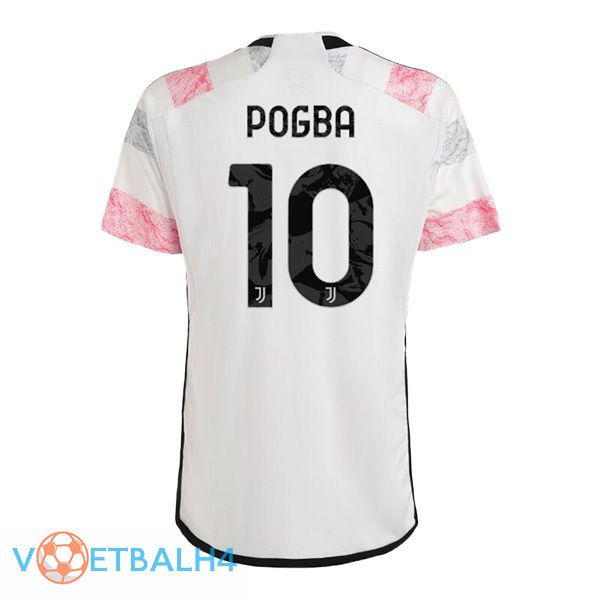 Juventus (POGBA 10) voetbal jersey uit wit 2023/2024