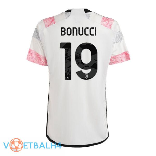 Juventus (BONUCCI 19) voetbal jersey uit wit 2023/2024