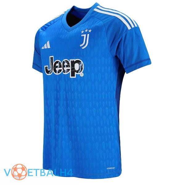 Juventus voetbal jersey doelman blauw 2023/2024