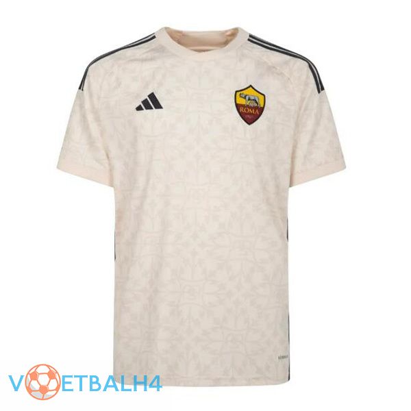 AS Roma uit voetbal jersey geel 2023/2024