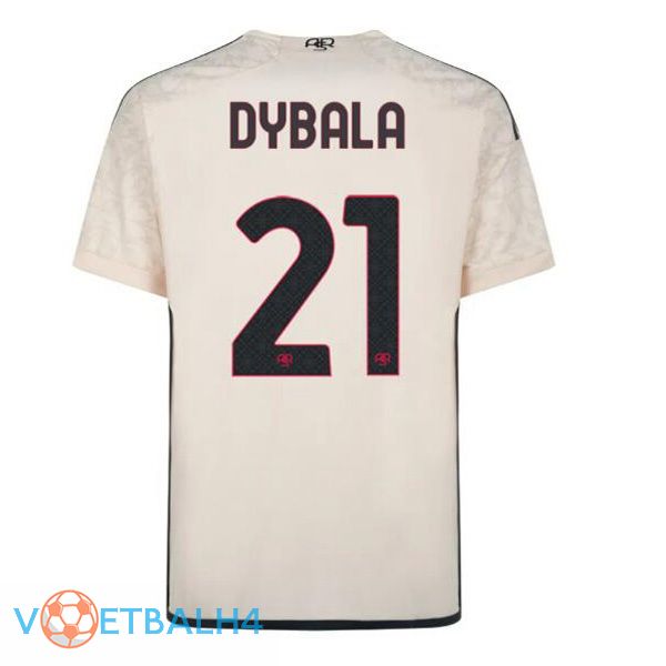 AS Roma (DYBALA 21) uit voetbal jersey geel 2023/2024