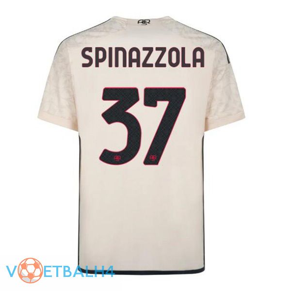 AS Roma (SPINAZZOLA 37) uit voetbal jersey geel 2023/2024