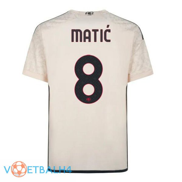 AS Roma (MATIĆ 8) uit voetbal jersey geel 2023/2024