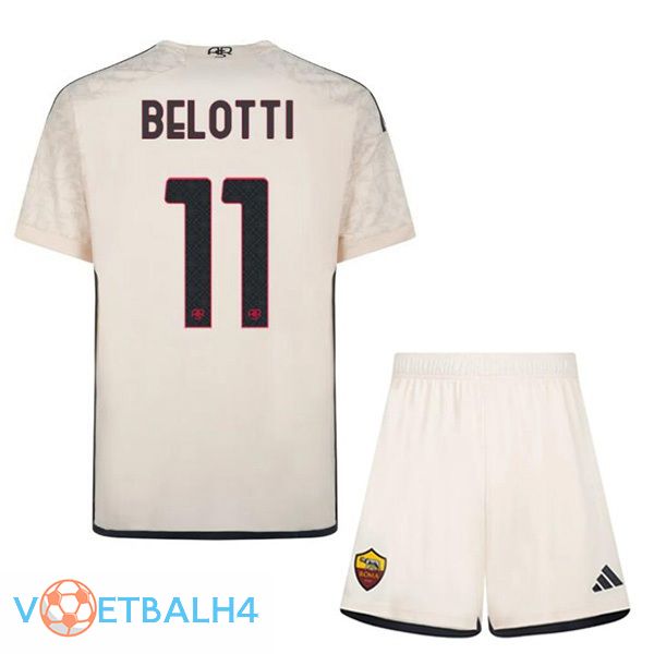 AS Roma (BELOTTI 11) kinderen kinderen uit voetbal jersey geel 2023/2024