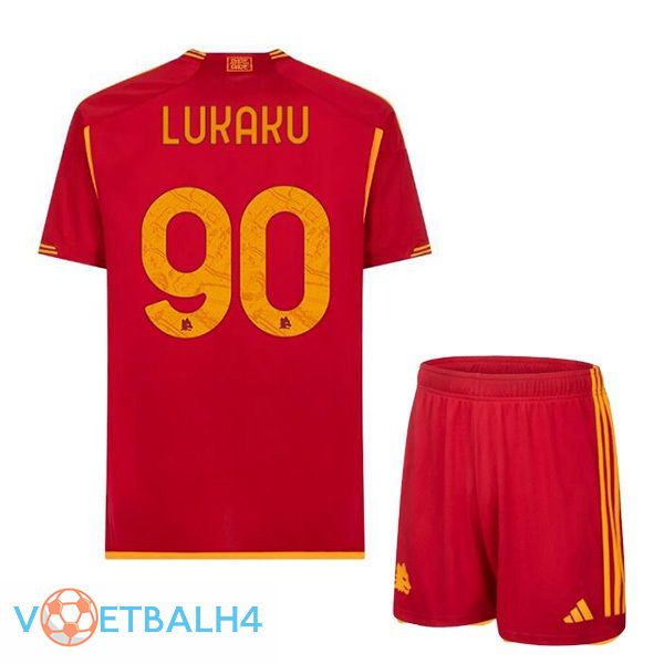 AS Roma (LUKAKU 90) voetbal jersey thuis rood 2023/2024