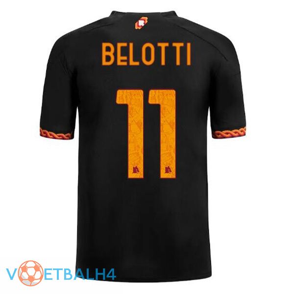 AS Roma (BELOTTI 11) voetbal jersey derde zwart 2023/2024