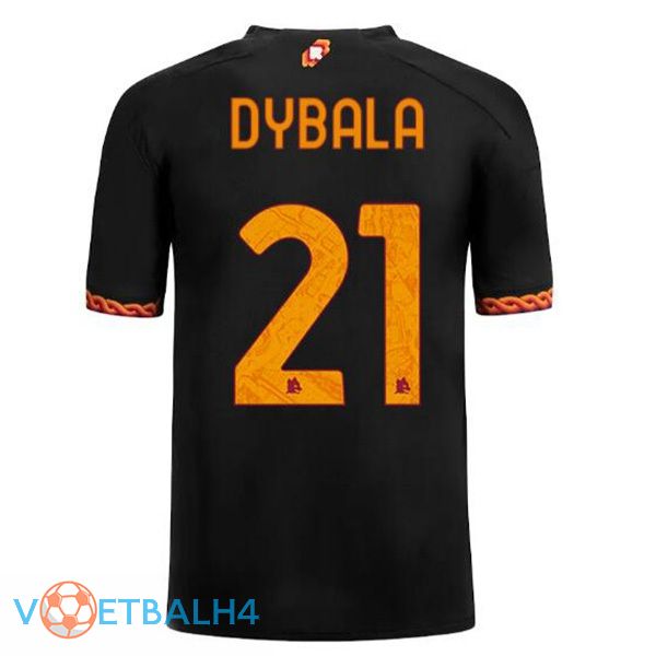 AS Roma (DYBALA 21) voetbal jersey derde zwart 2023/2024