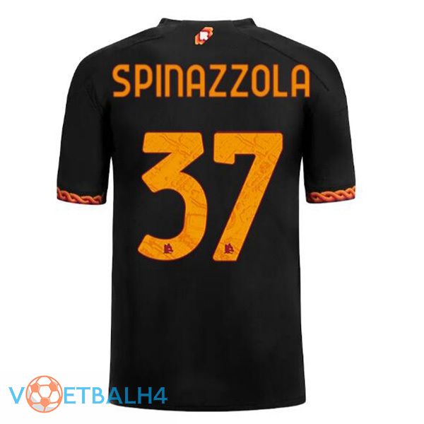 AS Roma (SPINAZZOLA 37) voetbal jersey derde zwart 2023/2024