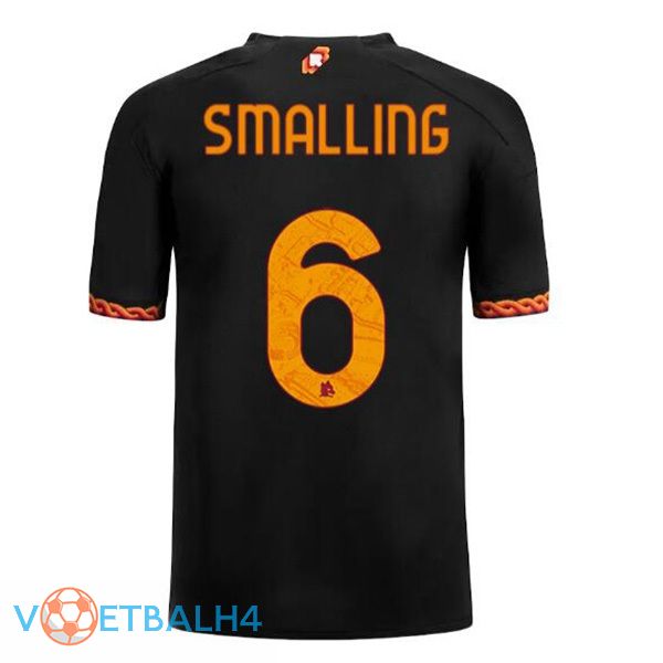 AS Roma (SMALLING 6) voetbal jersey derde zwart 2023/2024