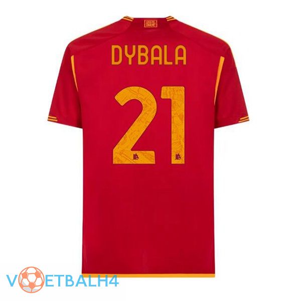 AS Roma (DYBALA 21) voetbal jersey thuis rood 2023/2024