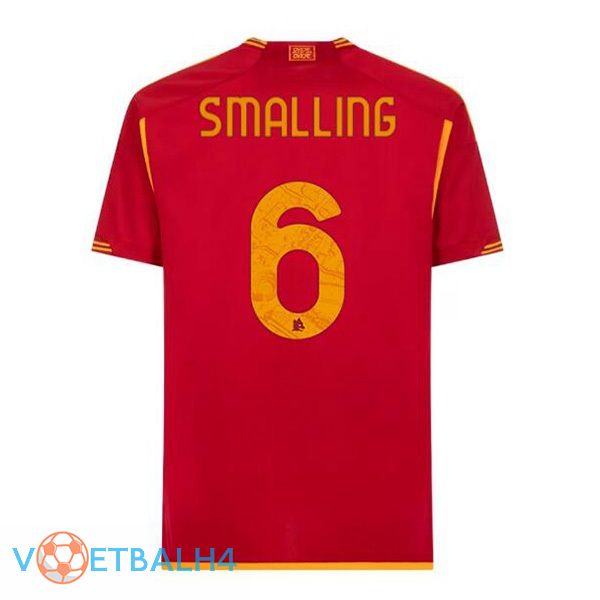 AS Roma (SMALLING 6) voetbal jersey thuis rood 2023/2024