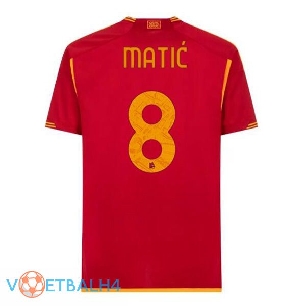 AS Roma (MATIĆ 8) voetbal jersey thuis rood 2023/2024