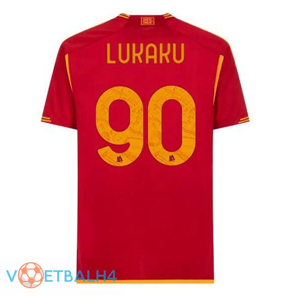 AS Roma (LUKAKU 90) voetbal jersey thuis rood 2023/2024