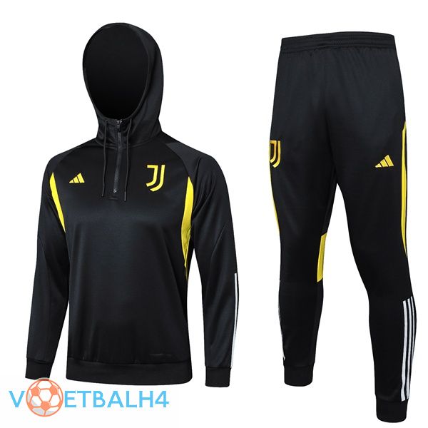 Juventus trainingspak Hoodie zwart 2023/2024