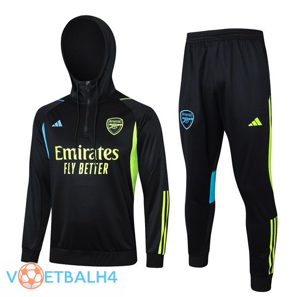 Arsenal trainingspak Hoodie zwart 2023/2024