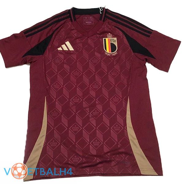 België voetbal jersey thuis rood Version Fuite UEFA Euro 2024