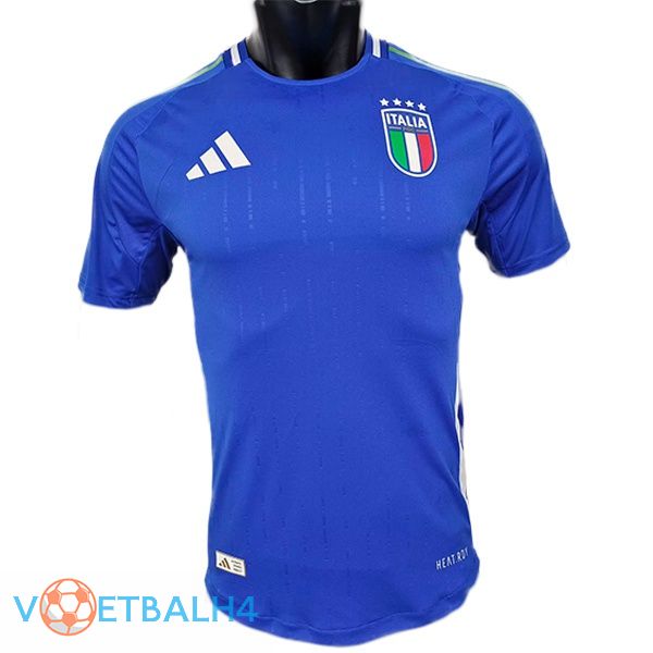 Italië voetbal jersey thuis blauw Version Fuite UEFA Euro 2024