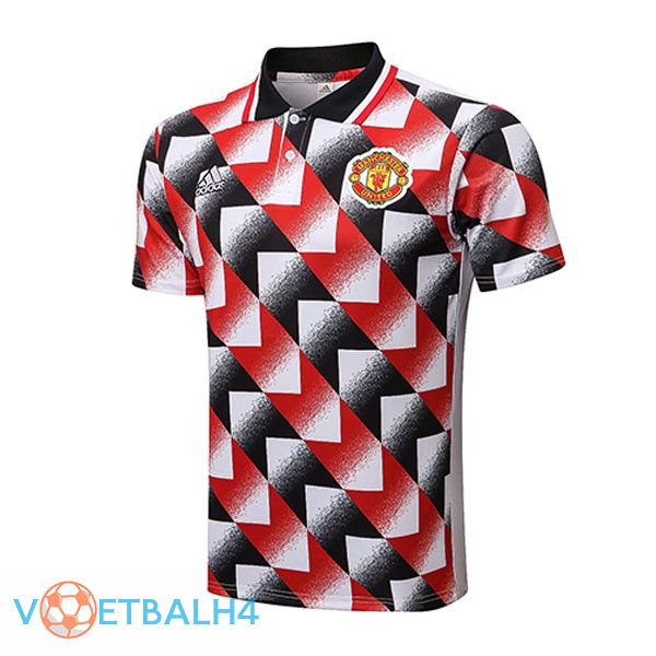 Manchester United polo shirt zwart rood wit 2022/2023