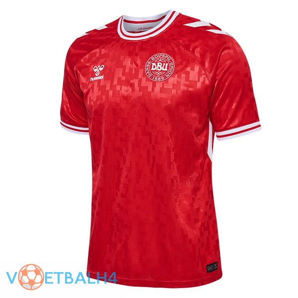 Denemarken thuis voetbal jersey rood 2024/2025