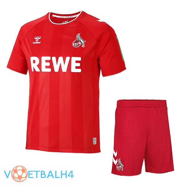 FC Koln kinderen voetbal jersey uit rood 2022/2023