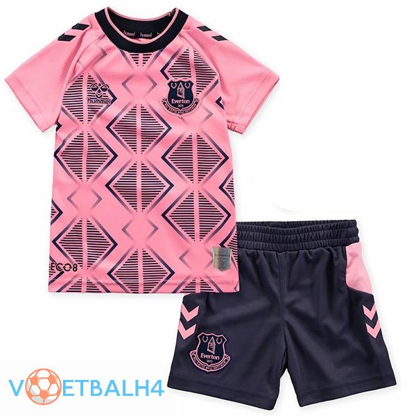 Everton kinderen voetbal jersey uit roze 2022/2023