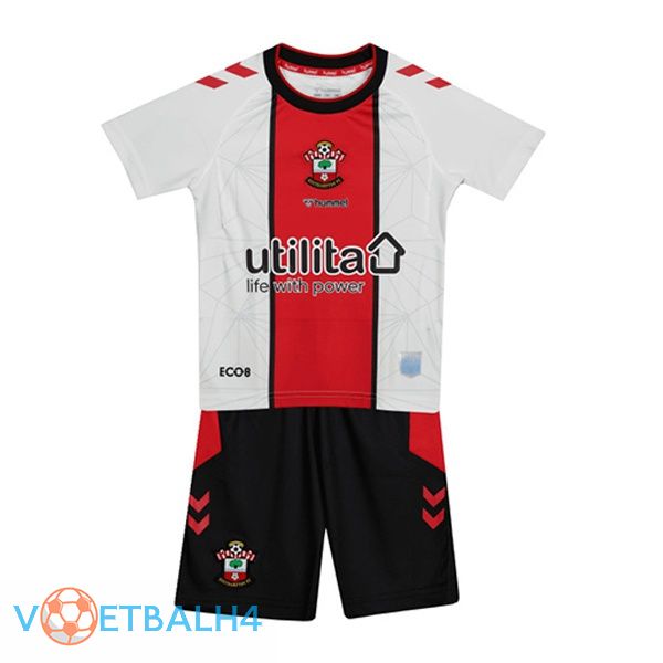 Southampton FC kinderen voetbal jerseys thuis rood wit 2022-2023