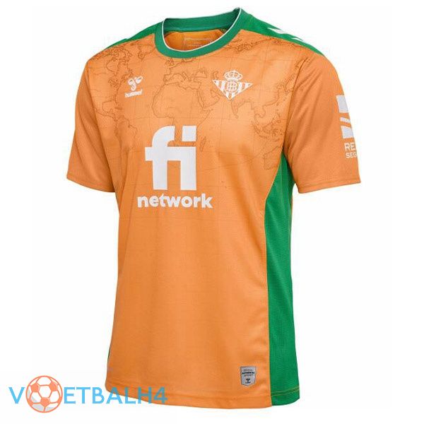 Real Betis voetbal jerseys derde oranje 2022-2023