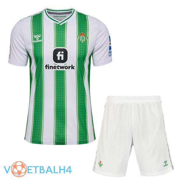 Real Betis kinderen voetbal jersey thuis groente wit 2023/2024