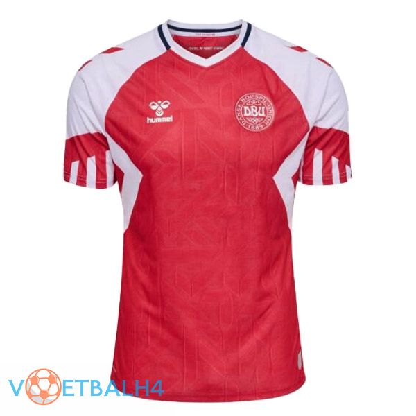 Denemarken voetbal jersey thuis rood 2023/2024