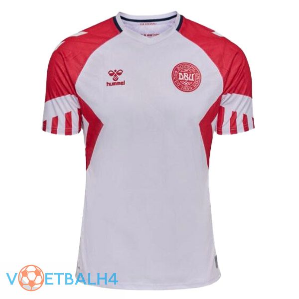 Denemarken voetbal jersey uit wit 2023/2024