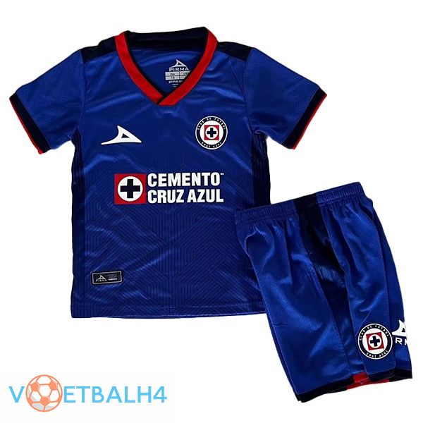 Cruz Azul kinderen voetbal jersey thuis blauw 2023/2024