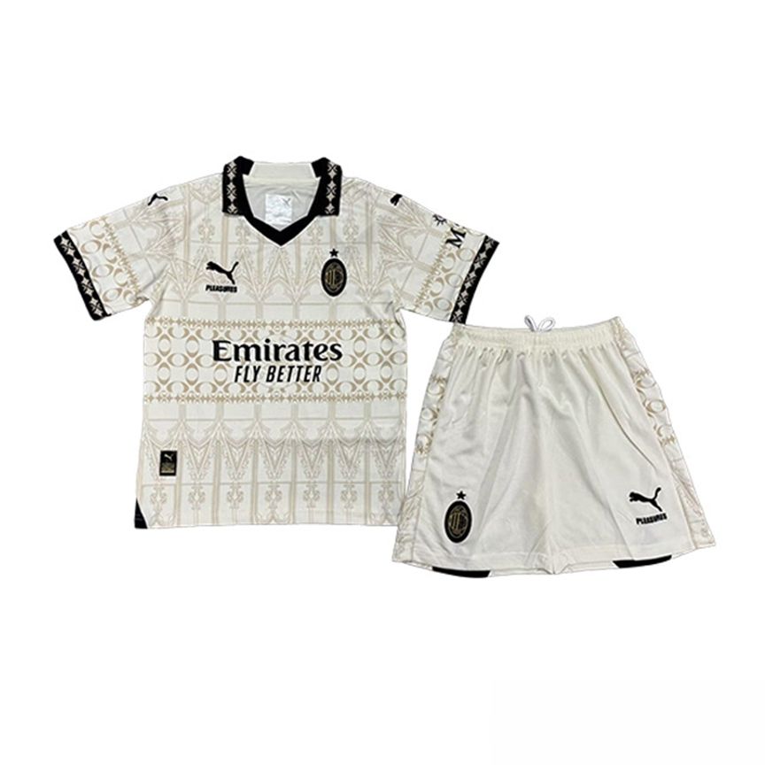 AC Milan kinderen voetbal jersey vierde wit 2023/2024