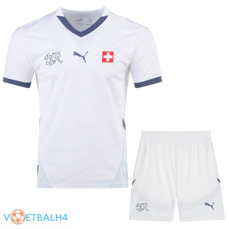 Zwitsers uit voetbal jersey + korte broek Kit 2024/2025