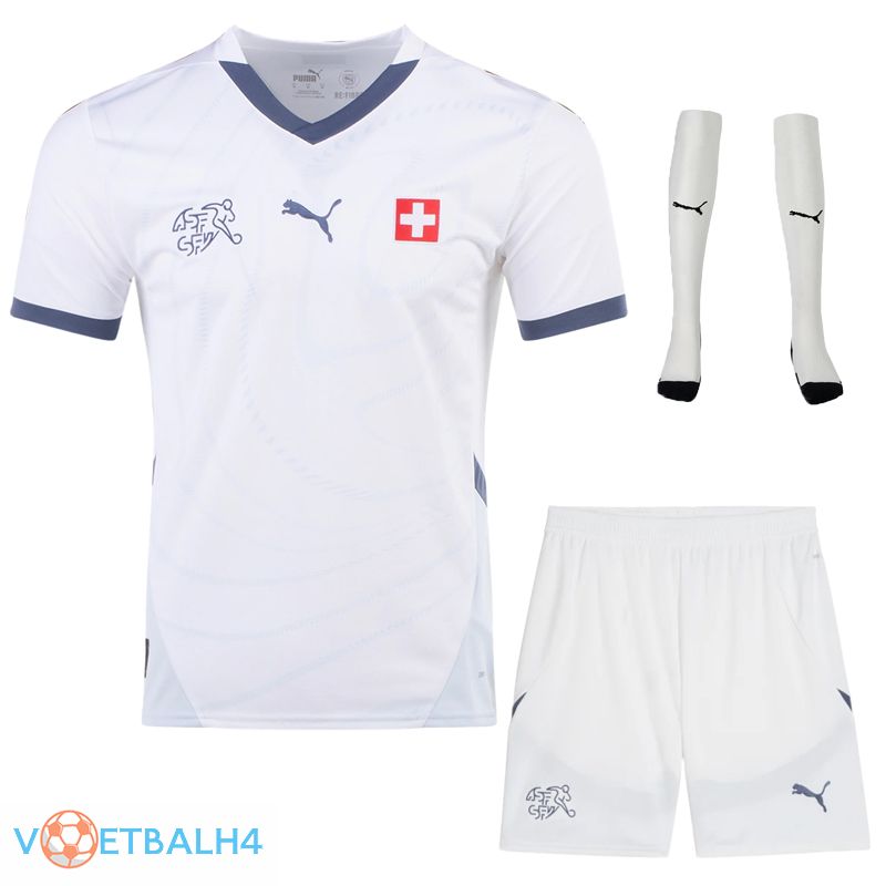 Zwitsers uit voetbal jersey (korte broek + soks) Kit 2024/2025