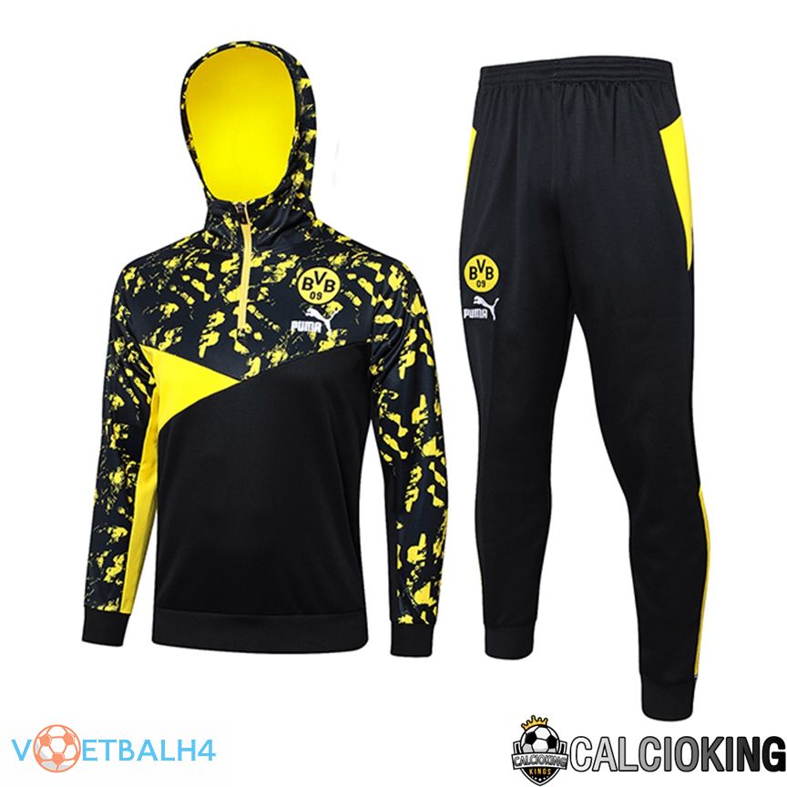 Dortmund trainingspak Hoodie zwart/geel 2024/2025