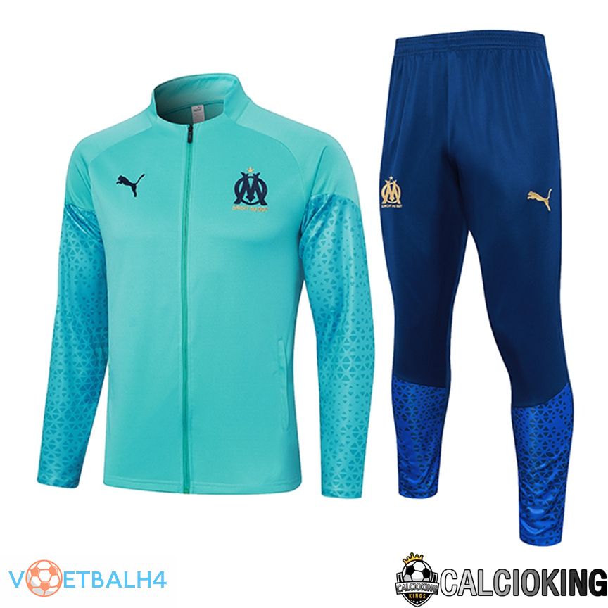 Marseille Trainingsjaspak Light blauw 2023/2024