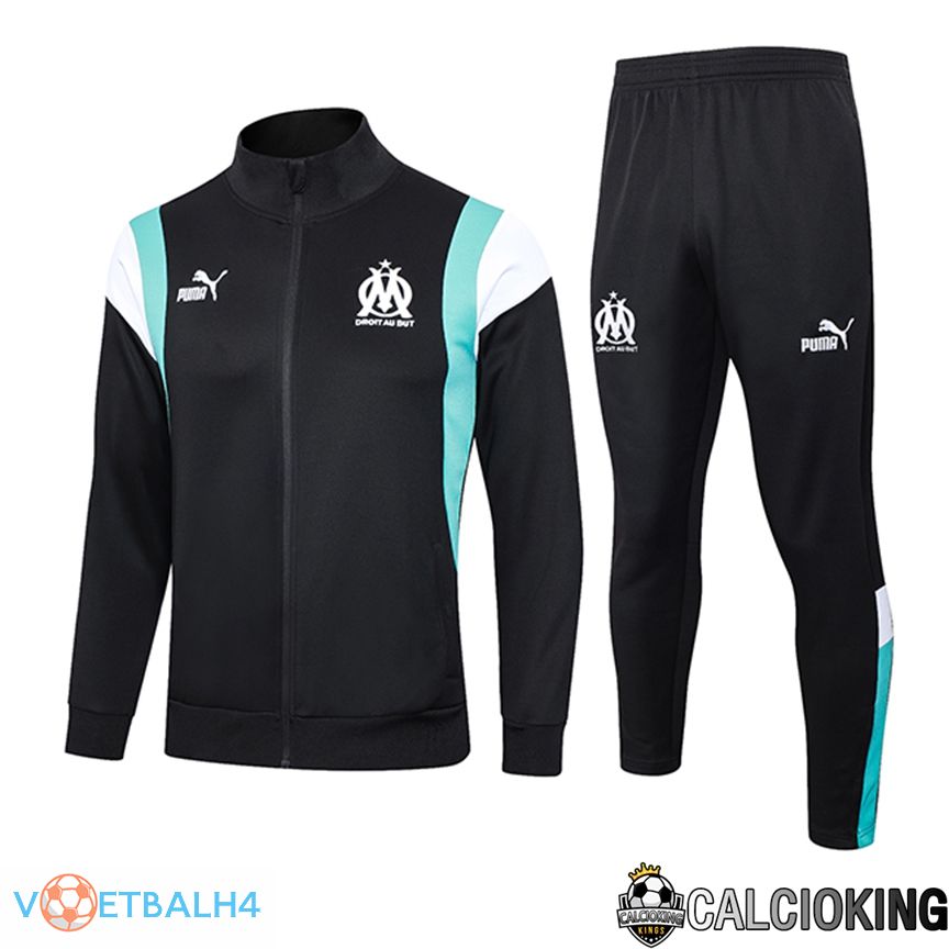 Marseille Trainingsjaspak zwart 2023/2024